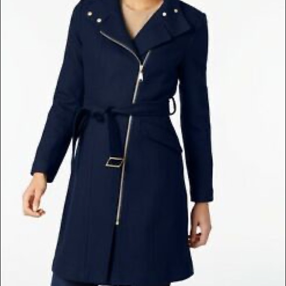 cole haan asymmetrical coat